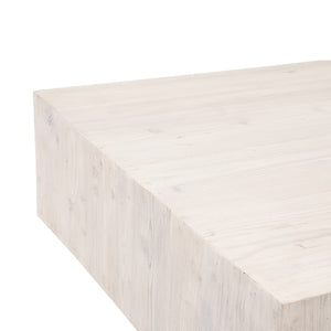   Whitewashed Pine Wood Coffee Table | Oroa.com