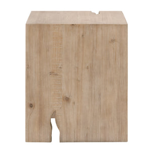   Natural Pine Wood End Table | Oroa.com