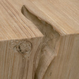 Natural Pine Wood End Table | Living Essentials Reed