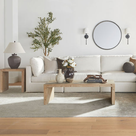   Natural Pine Wood End Table | Oroa.com