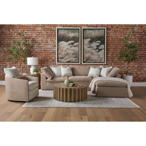   Fluted Pine End Table | Oroa.com