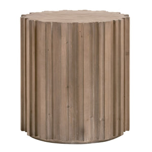   Fluted Pine End Table | Oroa.com