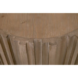 Fluted Pine End Table | Living Essentials Roma
