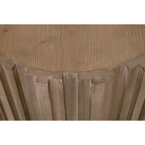   Fluted Pine End Table | Oroa.com
