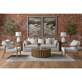 Fluted Pine End Table | Living Essentials Roma
