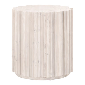   Fluted Pine End Table | Oroa.com