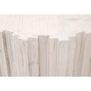   Fluted Pine End Table | Oroa.com