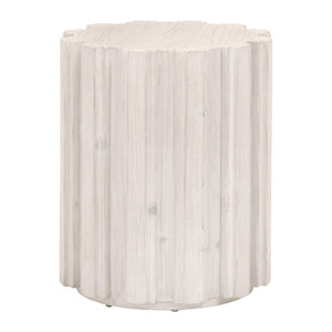   Fluted Pine Accent Table | Oroa.com