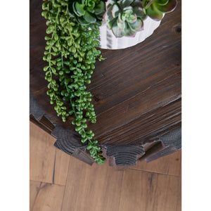   Fluted Pine Accent Table | Oroa.com