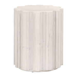   Fluted Pine Accent Table | Oroa.com