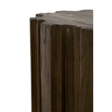Fluted Pine Accent Table | Living Essentials Roma