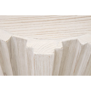   Fluted Pine Accent Table | Oroa.com