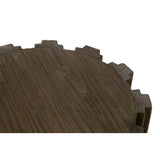 Fluted Pine Accent Table | Living Essentials Roma