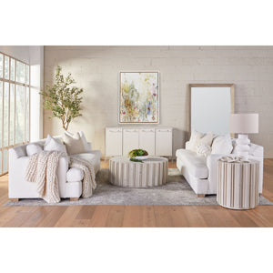   Fluted Pine Accent Table | Oroa.com