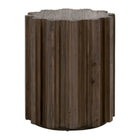 Fluted Pine Accent Table | Living Essentials Roma