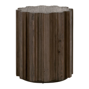   Fluted Pine Accent Table | Oroa.com