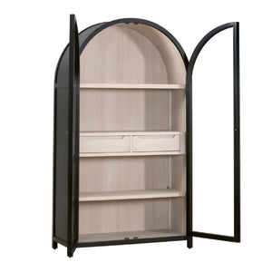   Black Birch Arched Display Cabinet | Oroa.com