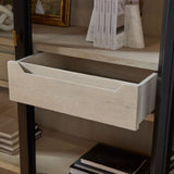 Black Birch Arched Display Cabinet | Living Essentials Toulouse