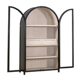 Black Birch Arched Display Cabinet | Living Essentials Toulouse