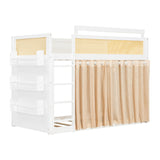 Wooden Bunk Bed with Storage | OROA Kids