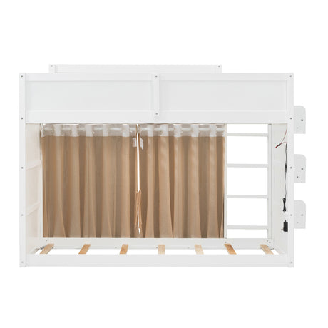 Wooden Bunk Bed with Storage | OROA Kids