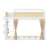 Wooden Bunk Bed with Storage | OROA Kids