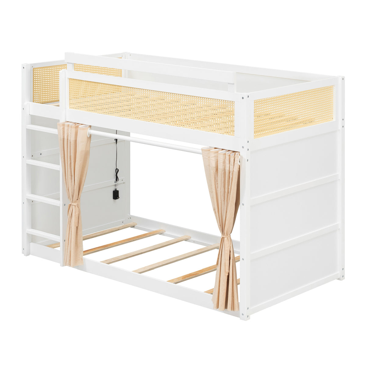 Wooden Bunk Bed with Storage | OROA Kids