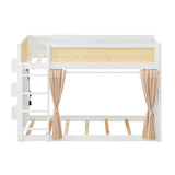 Wooden Bunk Bed with Storage | OROA Kids