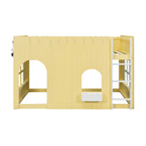 Yellow Full Size Loft Bed | OROA Kids