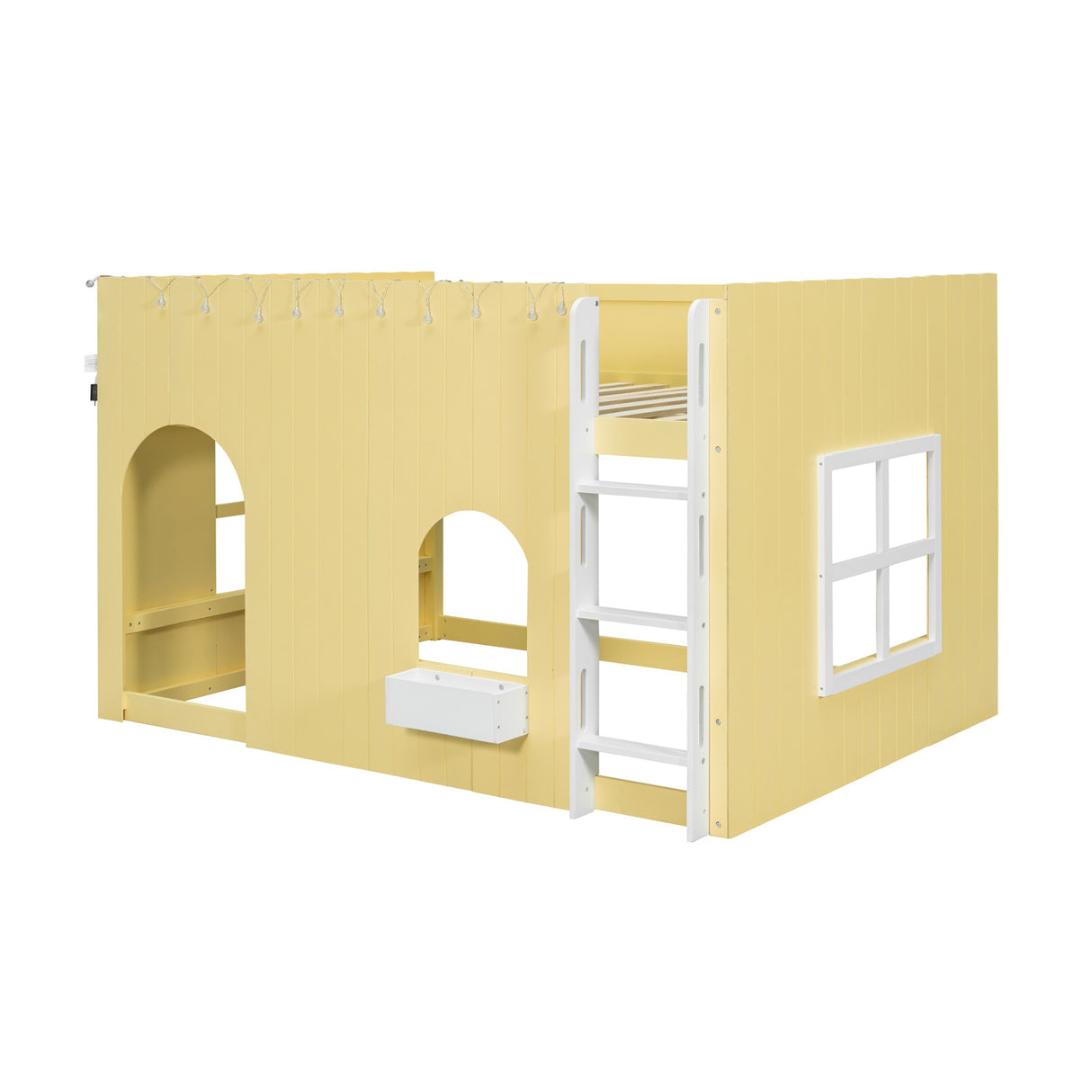 Yellow Full Size Loft Bed | OROA Kids