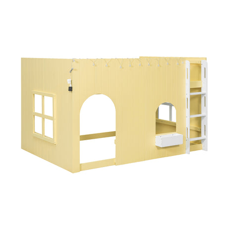 Yellow Full Size Loft Bed | OROA Kids