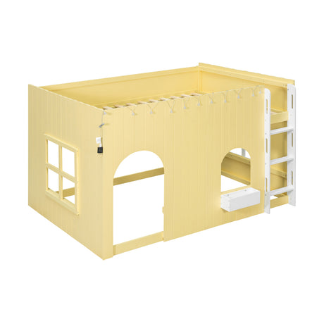 Yellow Full Size Loft Bed | OROA Kids