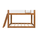 Queen Size Wooden Convertible Low Bunk Bed | OROA Kids