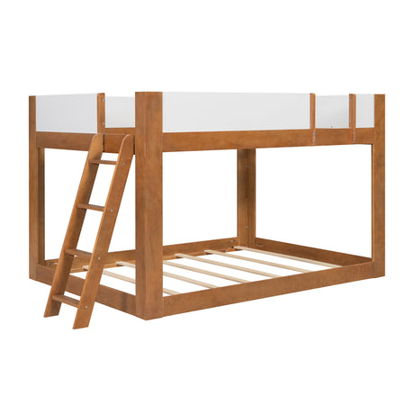 Queen Size Wooden Convertible Low Bunk Bed | OROA Kids
