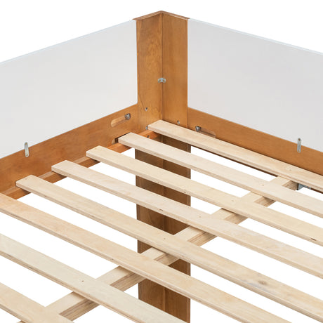 Queen Size Wooden Convertible Low Bunk Bed | OROA Kids