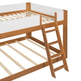 Queen Size Wooden Convertible Low Bunk Bed | OROA Kids