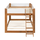 Queen Size Wooden Convertible Low Bunk Bed | OROA Kids