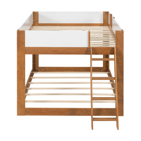 Queen Size Wooden Convertible Low Bunk Bed | OROA Kids