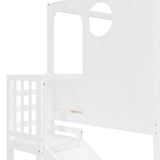 Twin Size Kids Loft Bed Play House Bunk Bed | OROA Kids