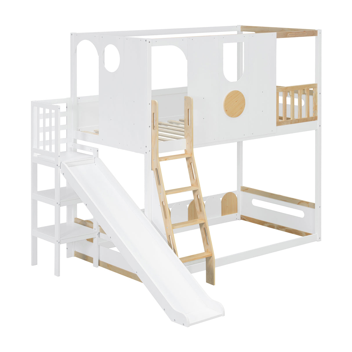 Twin Size Kids Loft Bed Play House Bunk Bed | OROA Kids