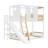 Twin Size Kids Loft Bed Play House Bunk Bed | OROA Kids