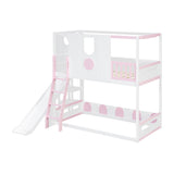 Twin Size Kids Loft Bed Play House Bunk Bed with Slide | OROA Kids