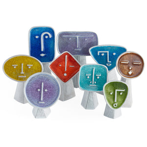 Crackled Glass Face Vase | Jonathan Adler Les Amis Le Furieux | Oroa.com