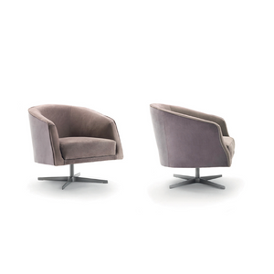Curved Back Swivel Armchair | Marac Leslie