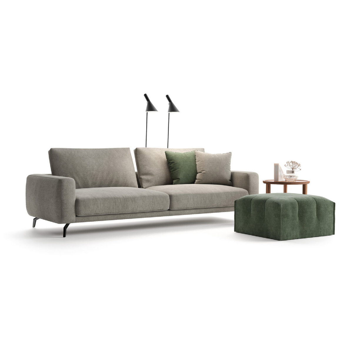 Wood Structure Upholstered Sofa | Marac Lione | Oroa.com
