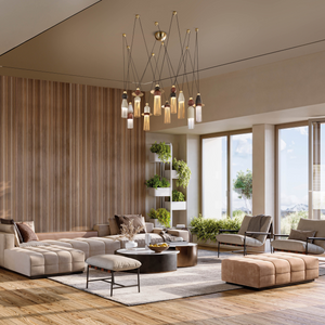 Metal Rods Pendant Lamp | Masiero Nappe | Oroa.com