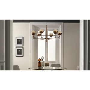 Round Metal Mesh Chandelier | Masiero Iglù