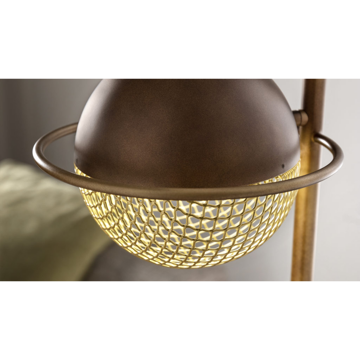Round Metal Mesh Floor Lamp | Masiero Iglù