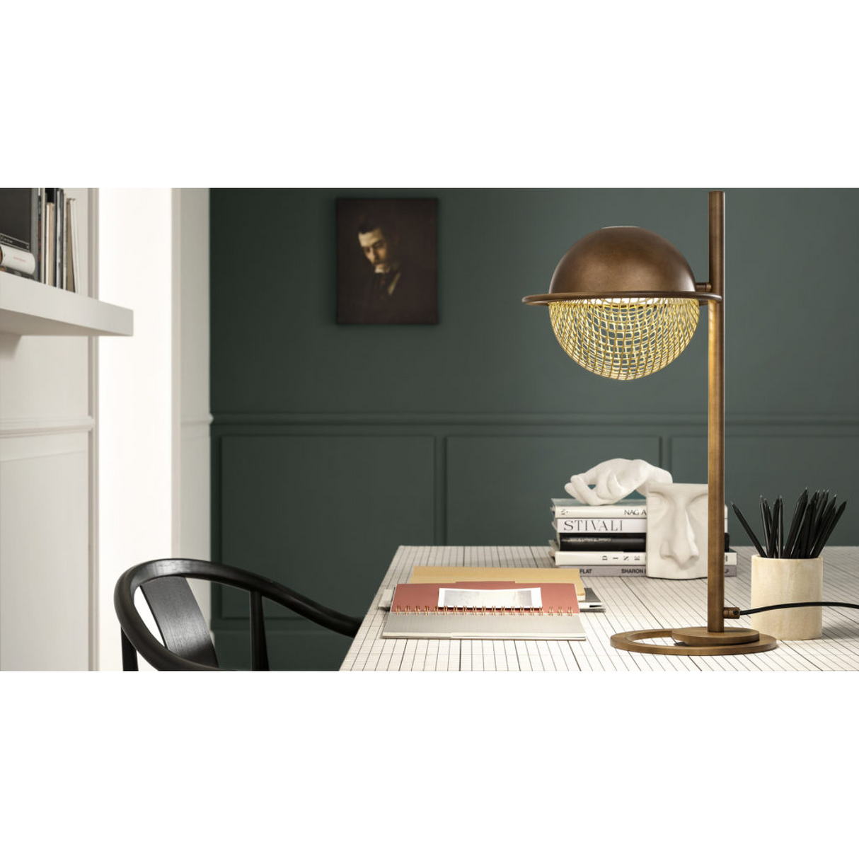 Metal Mesh Sphere Table Lamp | Masiero Iglù