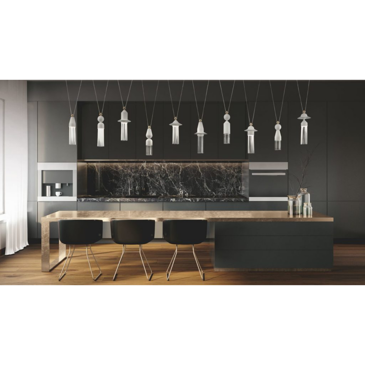 Orb Accent Hanging Lamp | Masiero Nappe XL3